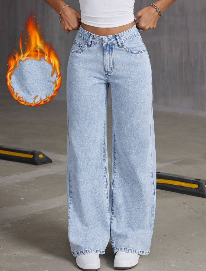 Jeans Baggy Roses à Détail Nœud pour Femmes | Tendance