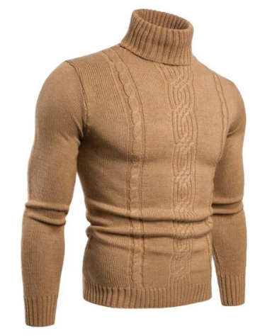 Col roulé en tricot pour hommes | Chaud