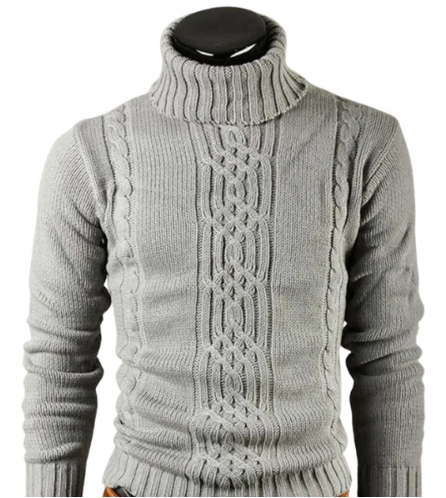 Col roulé en tricot pour hommes | Chaud