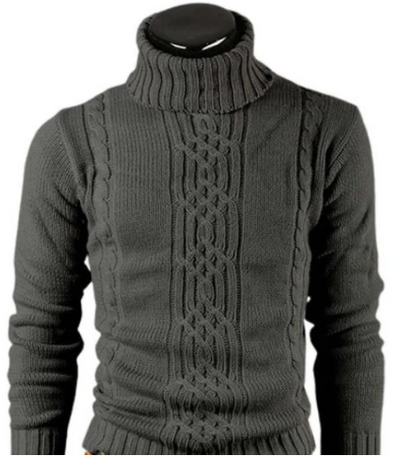 Col roulé en tricot pour hommes | Chaud