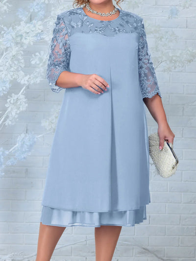 Robe de banquet taille plus pour femmes | Midi