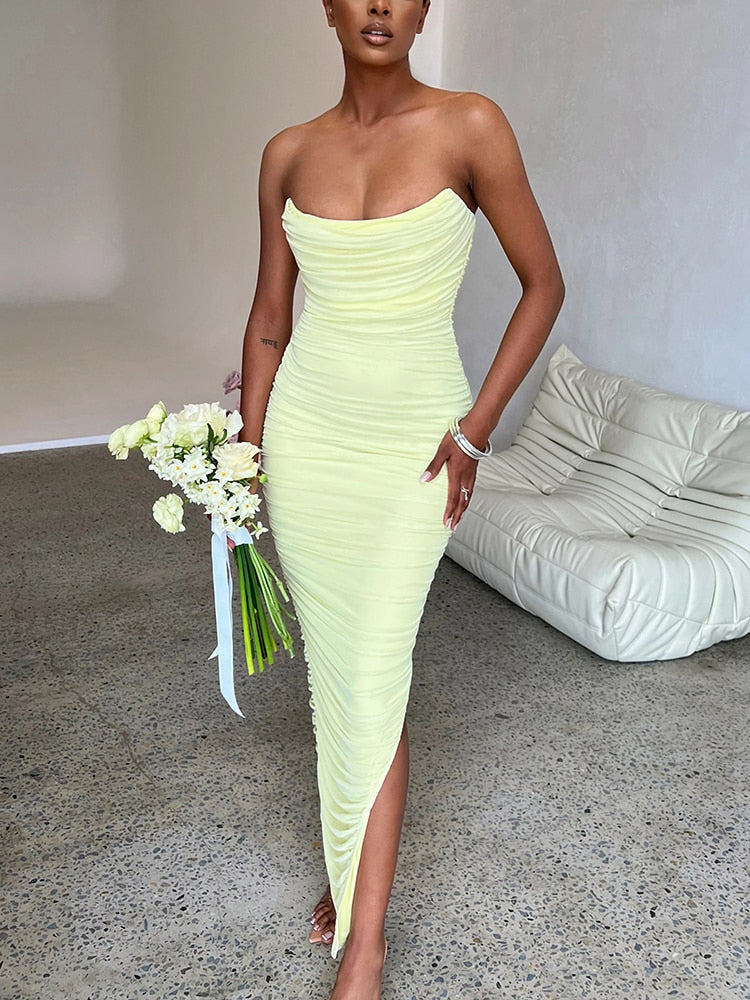Robe bustier femme | Maxi