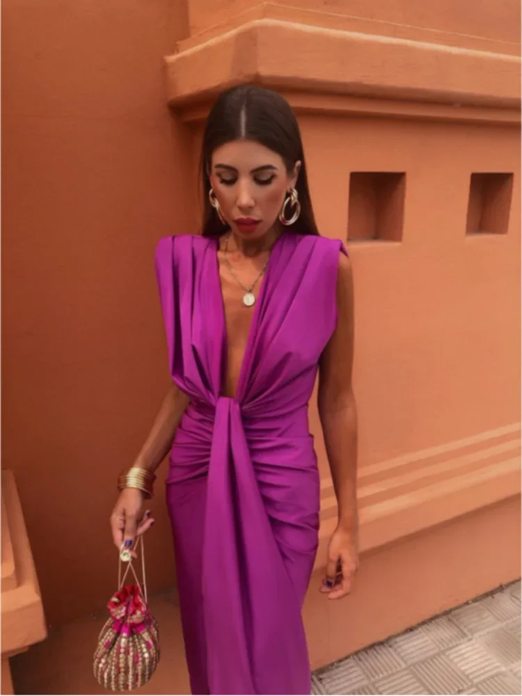 Robe de soirée glamour pour femme | Maxi