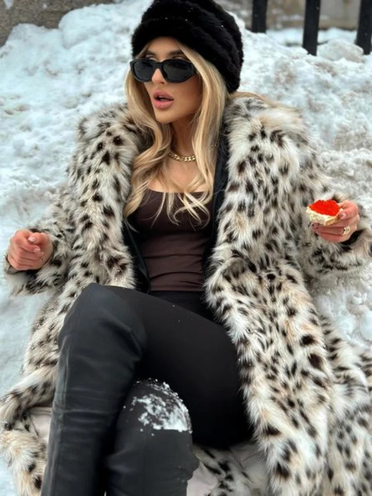 Trench-coat femme imprimé léopard | Hiver