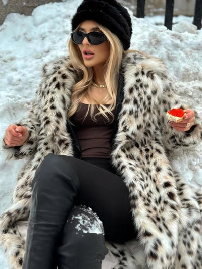 Trench-coat femme imprimé léopard | Hiver