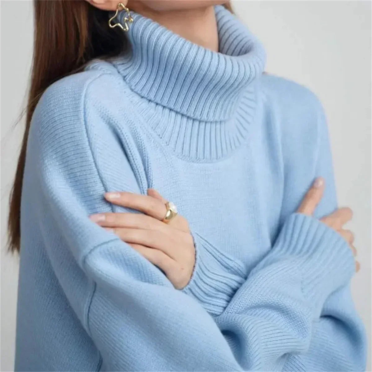Agnes | Pull à col roulé pour femme | Chaud