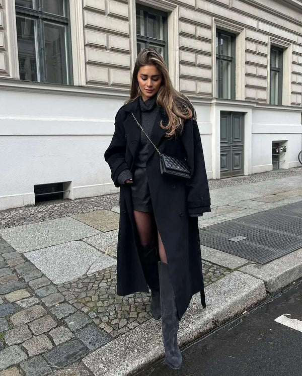 Manteau long élégant pour femme | Hiver