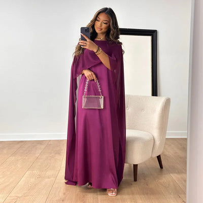 Robe élégante en satin pour femmes | Maxi