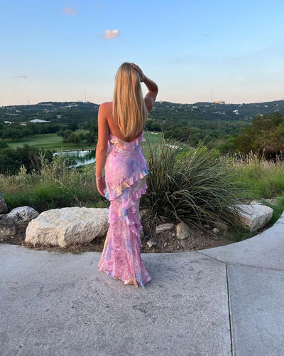 Robe élégante sans manches pour femmes | Maxi