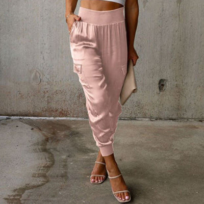 Pantalon satin élégant pour femmes | Cargo