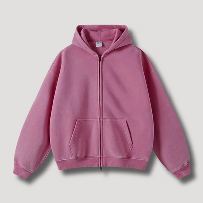 Sweat à capuche zippé Vintage pour femmes | Large
