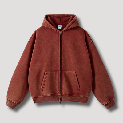 Sweat à capuche zippé Vintage pour femmes | Large