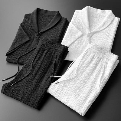 Ensemble en coton confortable et polyvalent pour hommes
