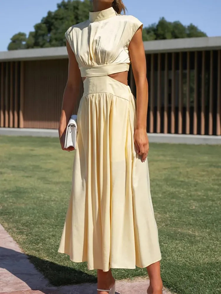 Robe longue élégante et fluide pour femmes | Maxi