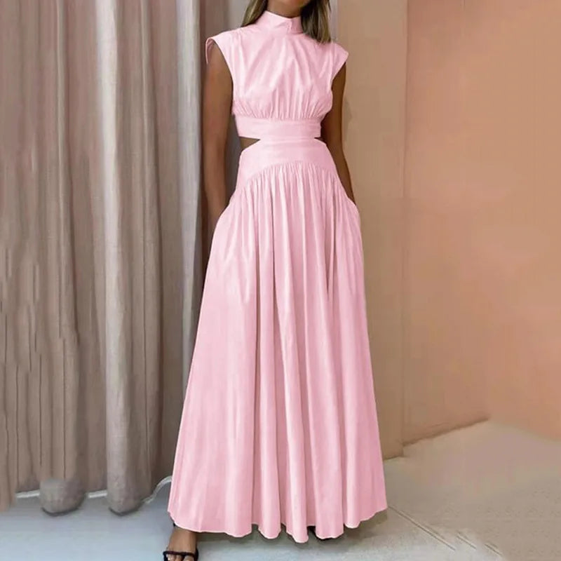Robe longue élégante et fluide pour femmes | Maxi