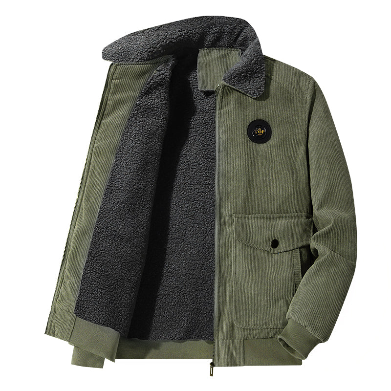 Veste en velours côtelé pour hommes | Chaud