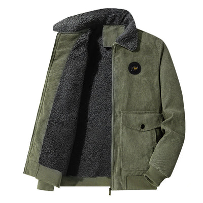 Veste en velours côtelé pour hommes | Chaud