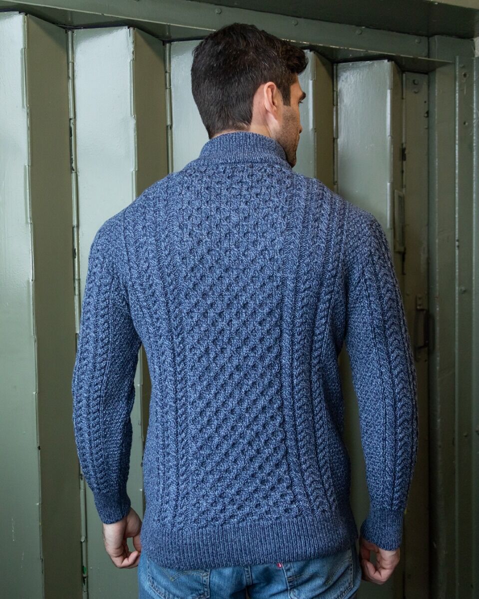 Pull à demi-zip pour homme | Tricoté