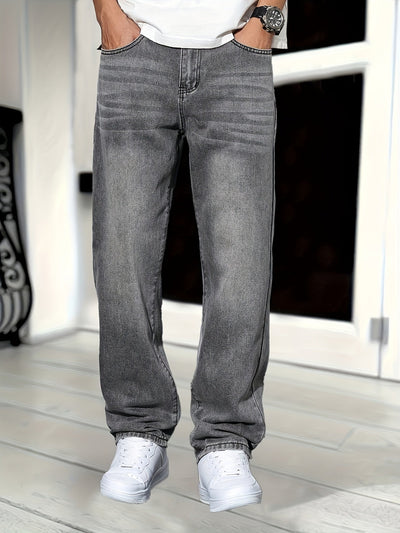 Jeans en denim haut de gamme pour hommes | Coupe droite