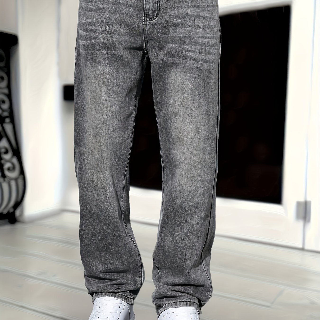 Jeans en denim haut de gamme pour hommes | Coupe droite