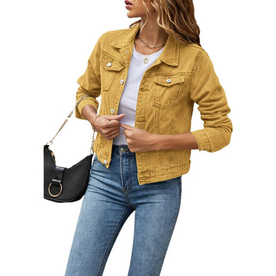 Veste en jean décontractée pour femmes | Chaude