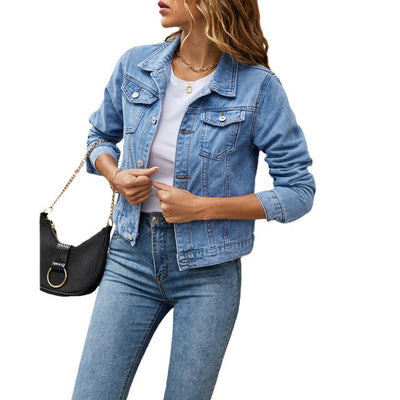 Veste en jean décontractée pour femmes | Chaude