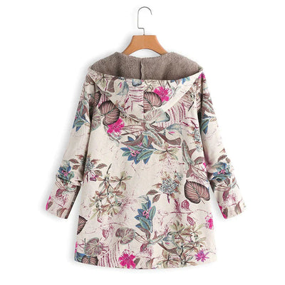 Veste Vintage à motifs pour femmes | Longue