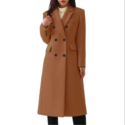 Manteau matelassé en laine pour femme | Longue