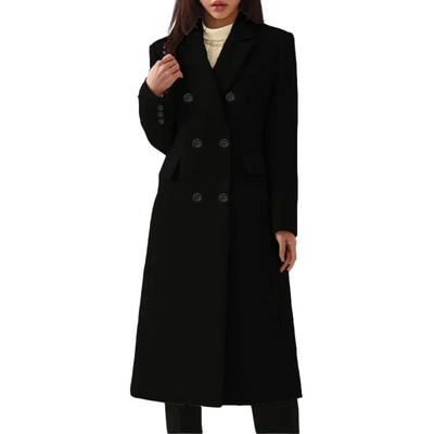 Manteau matelassé en laine pour femme | Longue