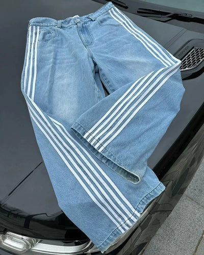 Jeans taille haute pour femmes | Baggy