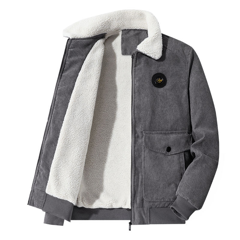 Veste en velours côtelé pour hommes | Chaud