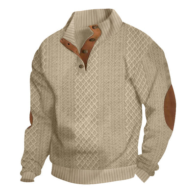 Villareal | Chandail boutonné pour hommes | Chaud