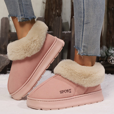 Chaussons chauds en peluche pour femmes | Confort