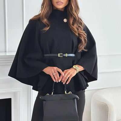 Top à cape ceinturée pour femmes | Warm