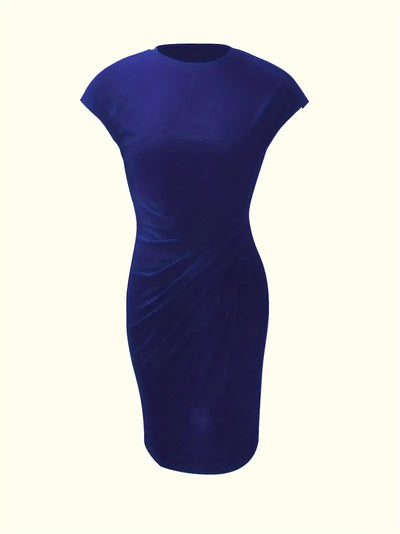Robe de couleur unie pour femmes | Midi