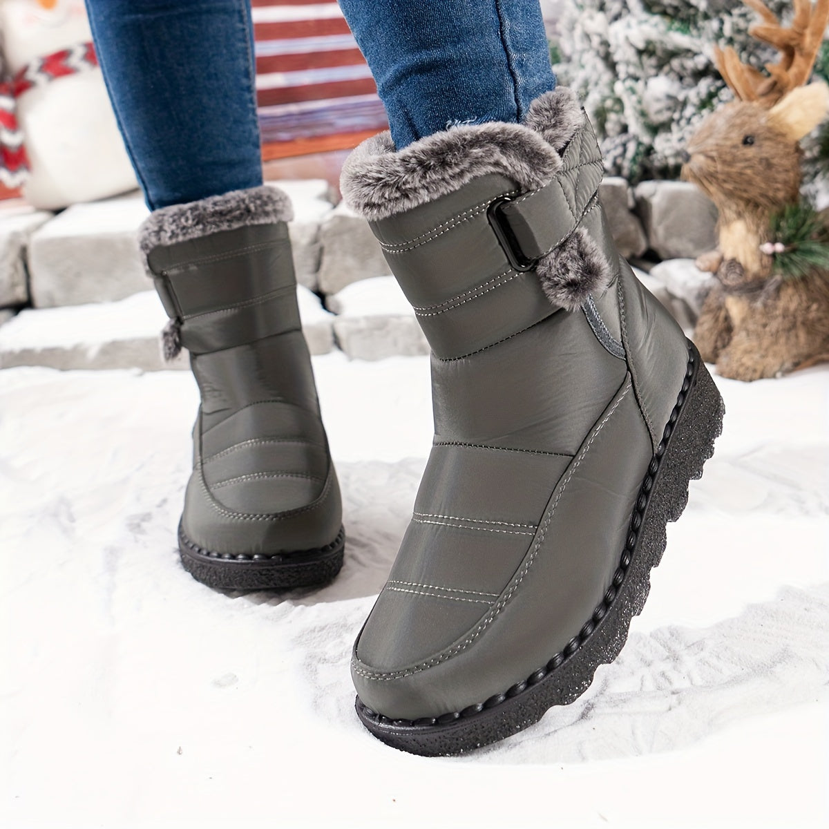 Bottes de neige chaudes et douillettes pour femmes | Imperméables