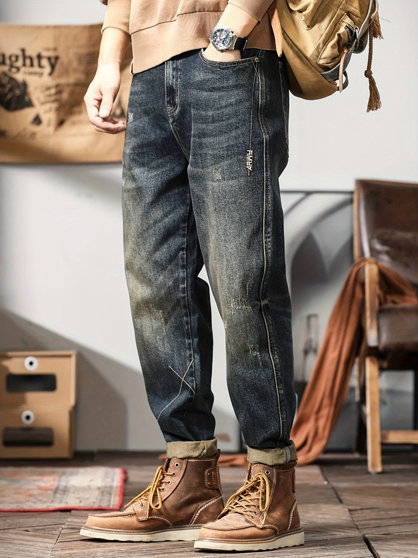 Logan - Pantalon en denim décontracté