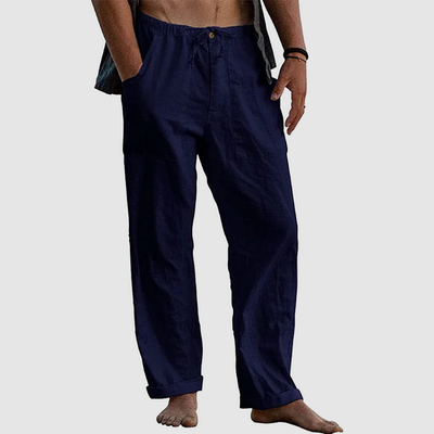 Pantalon de lin décontracté pour hommes | Travail