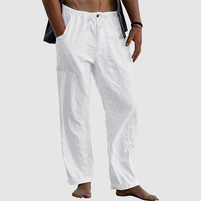 Pantalon de lin décontracté pour hommes | Travail