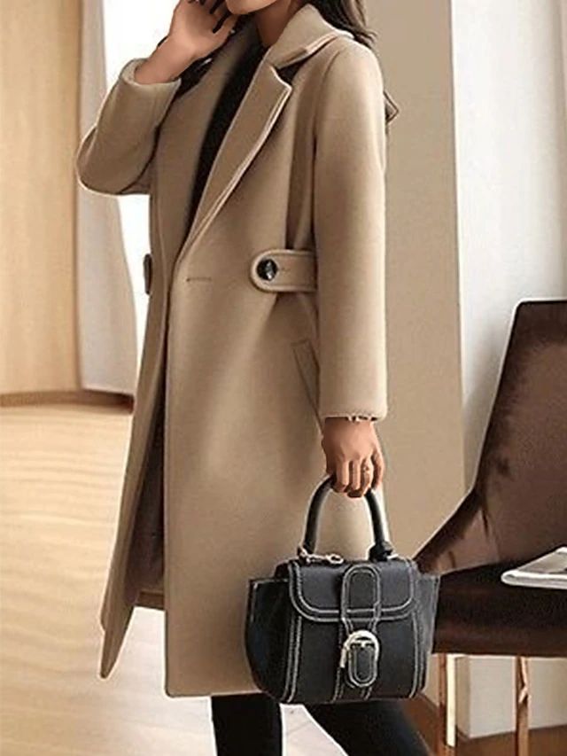 Lou | Manteau d'hiver élégant pour femmes | Long