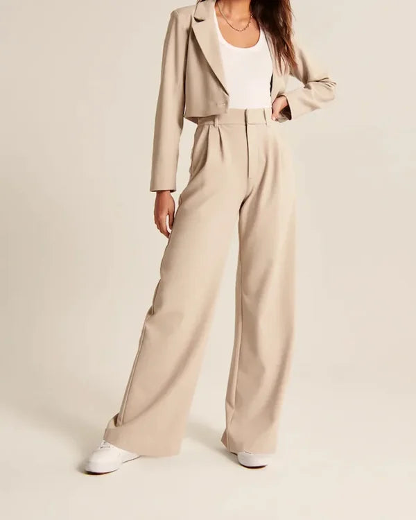 Pantalon élégant à pinces pour femmes | Travail