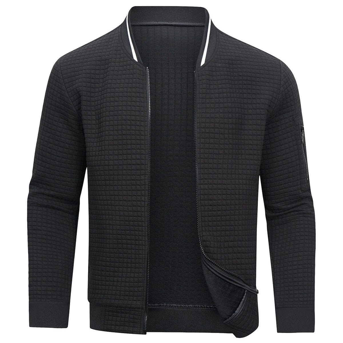 Chandail zippé confortable pour hommes | Chaud