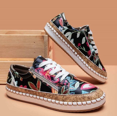 Baskets à fleurs tendance pour femmes | Confort