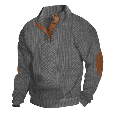 Villareal | Chandail boutonné pour hommes | Chaud