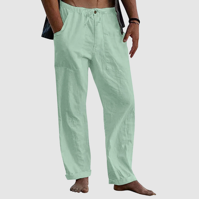 Pantalon de lin décontracté pour hommes | Travail