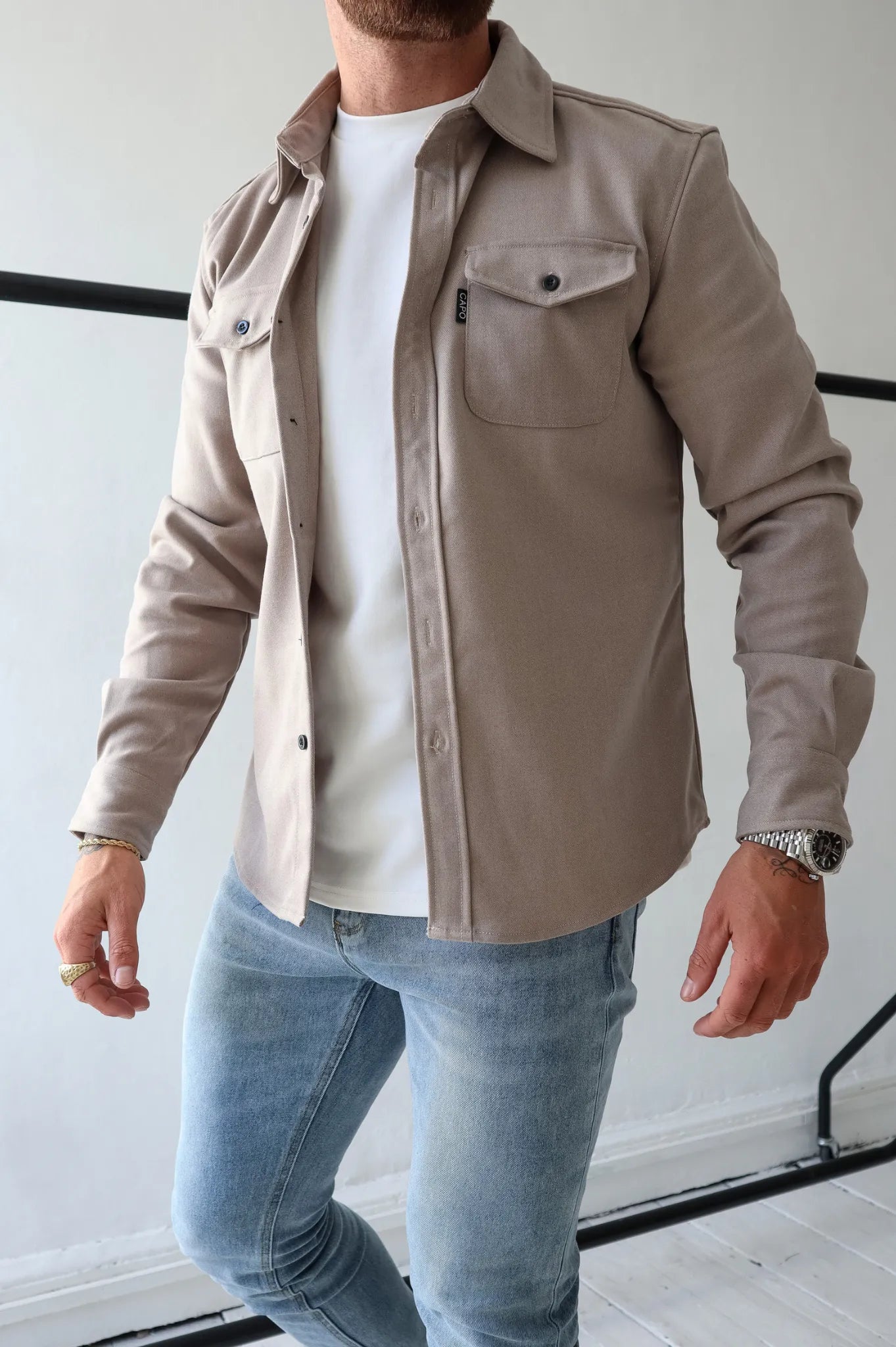 Veste de chemise moderne pour hommes | Chaud