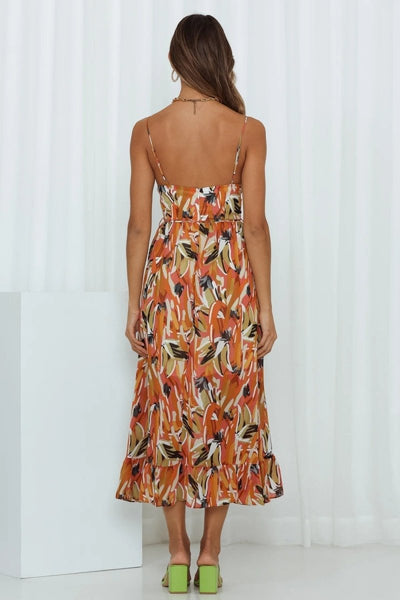 Robe imprimée chic et colorée pour femmes | Maxi