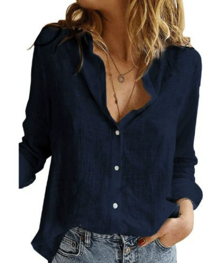 Chemisier en coton pour femmes | Longue