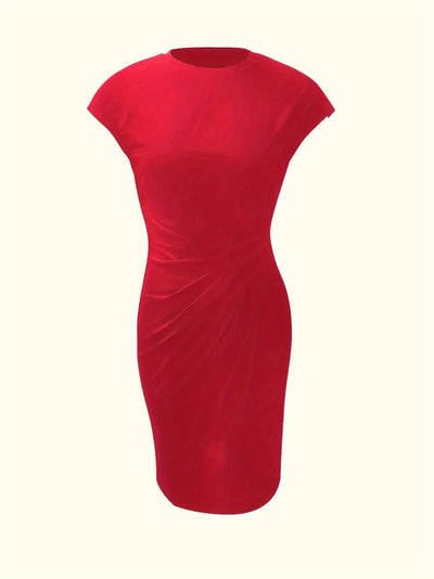Robe de couleur unie pour femmes | Midi