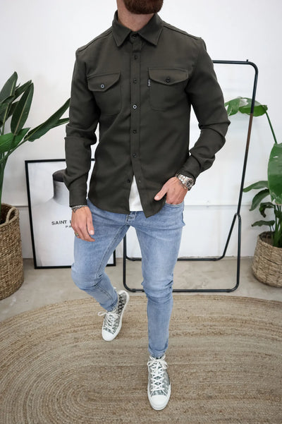 Veste de chemise moderne pour hommes | Chaud